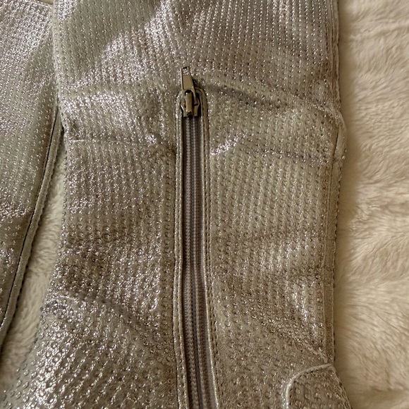 MIA Silver Mackenzie rhinestone Heeled Boots - Picture 8 of 9